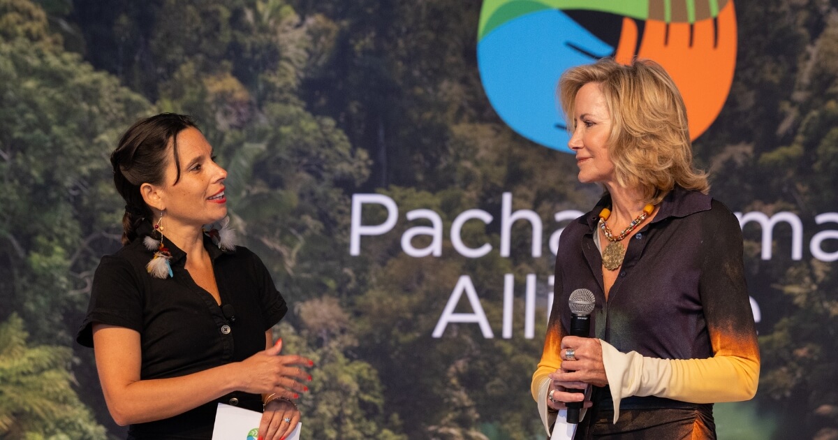 Maisa Arias Urizar (left) and Sara Vetter (right) welcome attendees to our 2026 Luncheon.